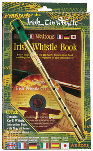 Waltons - Irish Tin Whistle Triple - D Whistle + Book + CD #08AWAL-1514