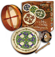 Waltons - 12" Bodhrán Drum Pack, Brosna Cross #10AWAL-P2504