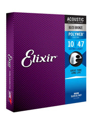 Elixir - Extra Light Acoustic 80/20 Bronze With Polyweb Coating (.010 - .047) #11000