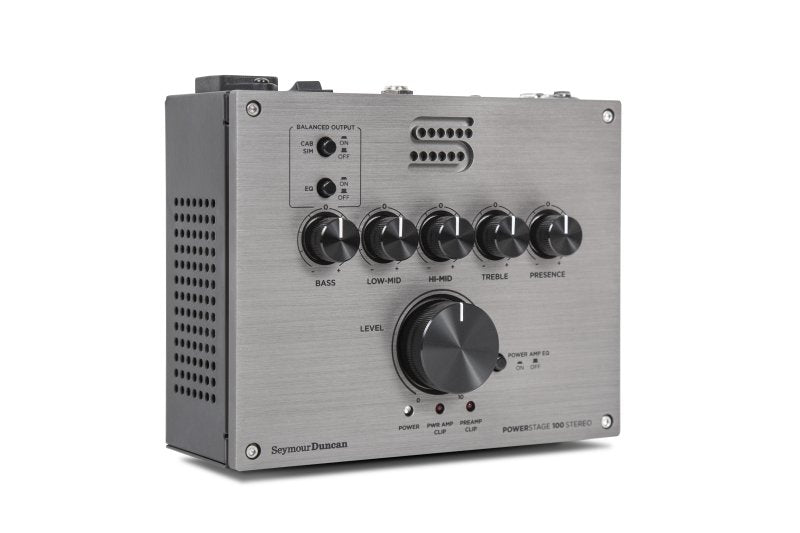 Seymour Duncan - PowerStage 100 Stereo - 100-Watt Stereo Guitar Amp Pedal, Silver #11901-004