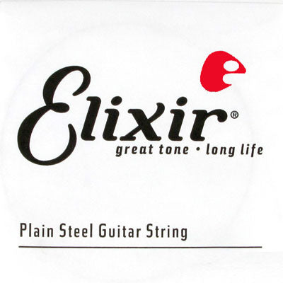 Elixir - Anti-Rust Plated Plain Steel .022, Single Guitar String #13022