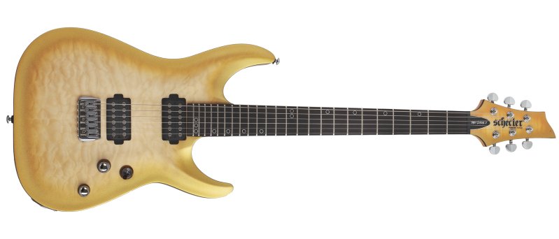 Schecter - Omen Extreme-II Electric Guitar, Natural Gold Burst #1325-SHC