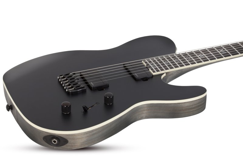 Schecter - PT SLS Evil Twin Electric Guitar, Satin Black #1342-SHC