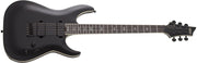 Schecter - Solid Body Electric Guitar with Swamp Ash Body, Maple/Walnut/Padauk Neck - Satin Black #1347-SHC