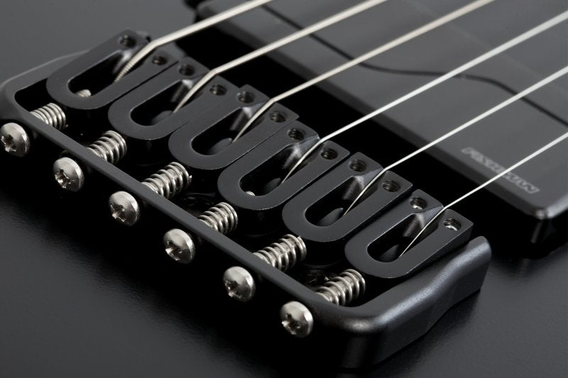 Schecter - Solid Body Electric Guitar with Swamp Ash Body, Maple/Walnut/Padauk Neck - Satin Black #1347-SHC