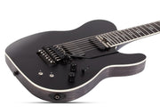 Schecter - PT-7 SLS Elite Evil Twin 7-String Electric Guitar, Satin Black #1384-SHC