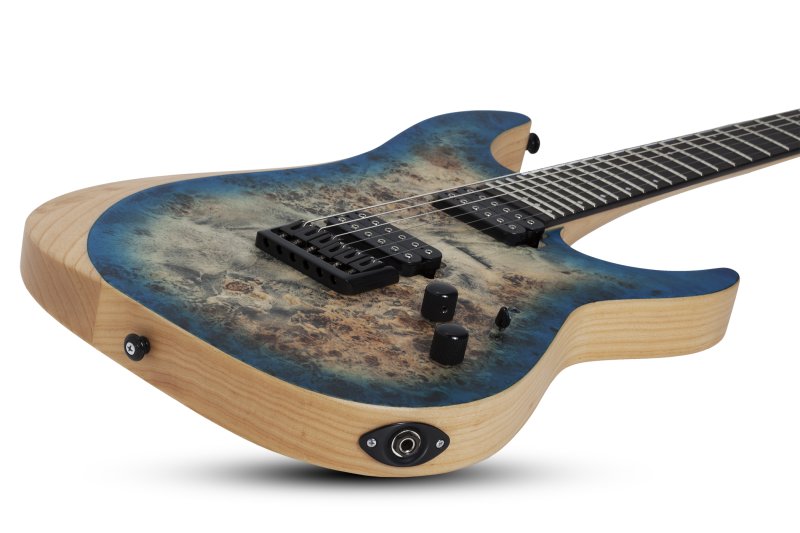 Schecter - Reaper-6 Solid Body Electric Guitar, Satin Sky Burst #1501-SHC