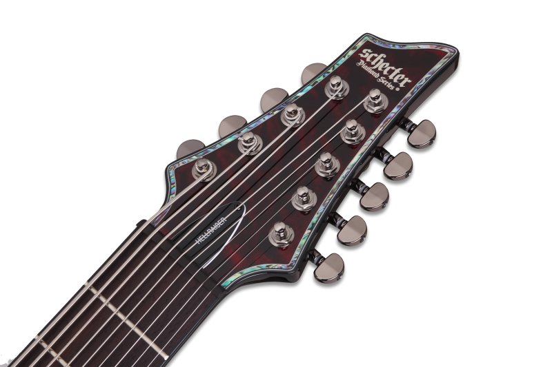 Schecter - 9-String Solid-Body Electric Guitar, Black Cherry #1781-SHC