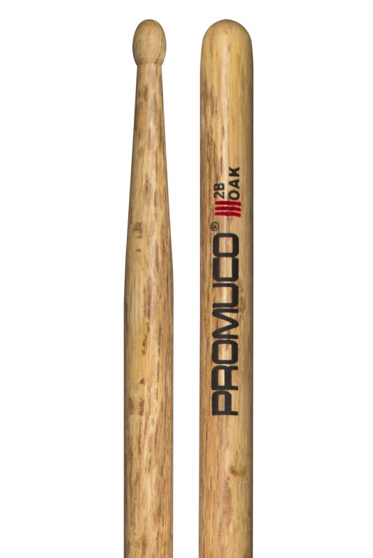 Promuco - Oak Drumsticks - 2B, Wood Tip #18032BX