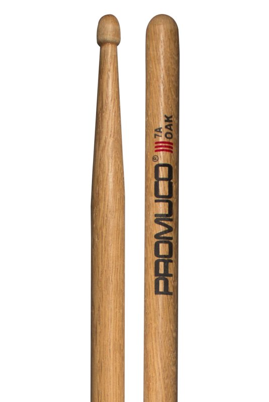 Promuco - Oak Drumsticks - 7A, Wood Tip #18037AX