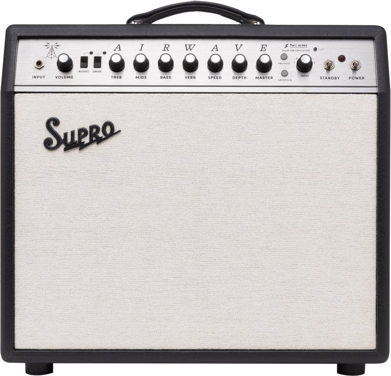 Supro - 25W 1 x 12" Tube Combo Amp with Two Notes DynIR, Black Tolex #1825R