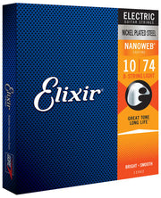 Elixir - Optiweb Coated Nickel Plated Electric 8-String Guitar Strings Light 10-74 #19062