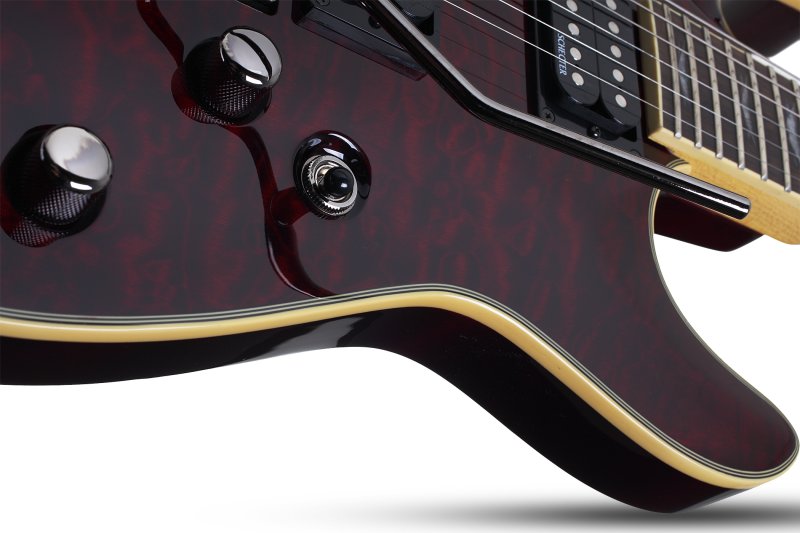 Schecter - Omen Extreme FR Electric Guitar with Floyd Rose, Black Cherry #2006-SHC