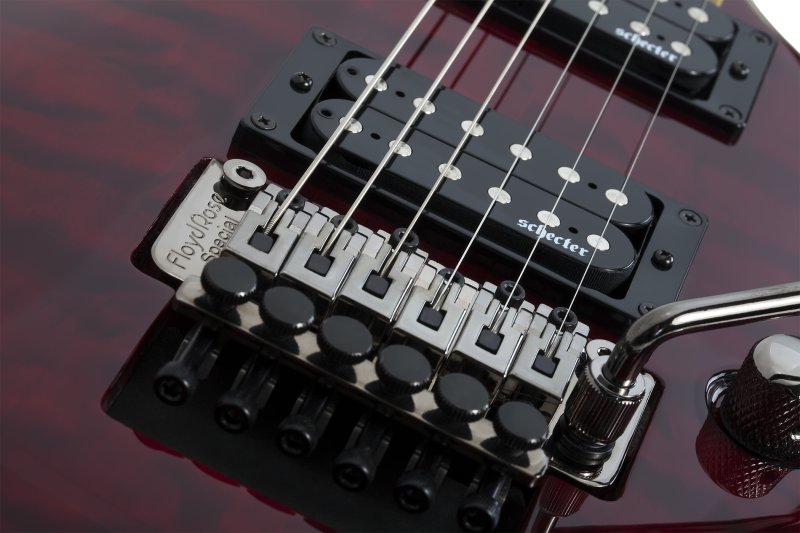 Schecter - Omen Extreme FR Electric Guitar with Floyd Rose, Black Cherry #2006-SHC
