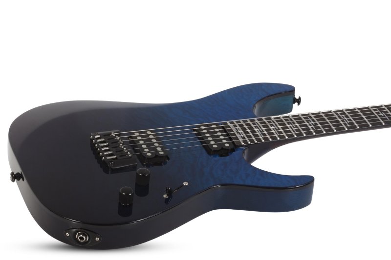 Schecter - Reaper-6 Elite Electric Guitar, Deep Ocean Blue #2186-SHC