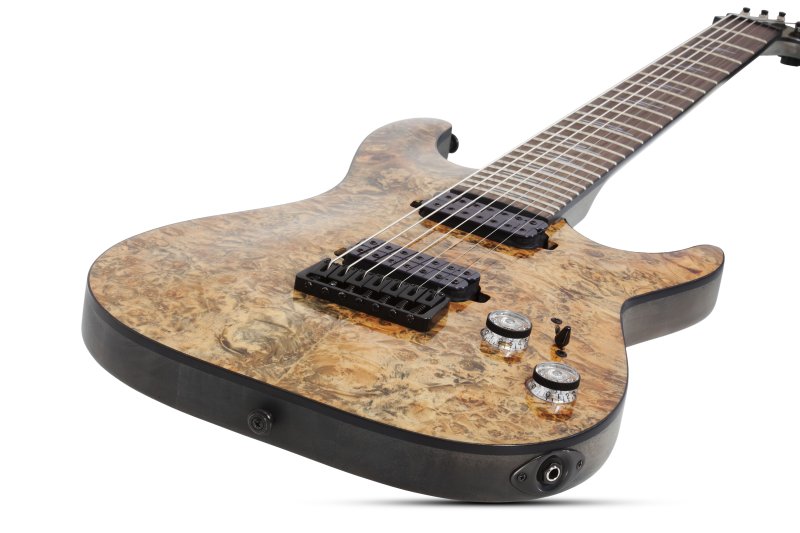 Schecter - Omen Elite-7 7-String Electric Guitar, Charcoal #2457-SHC