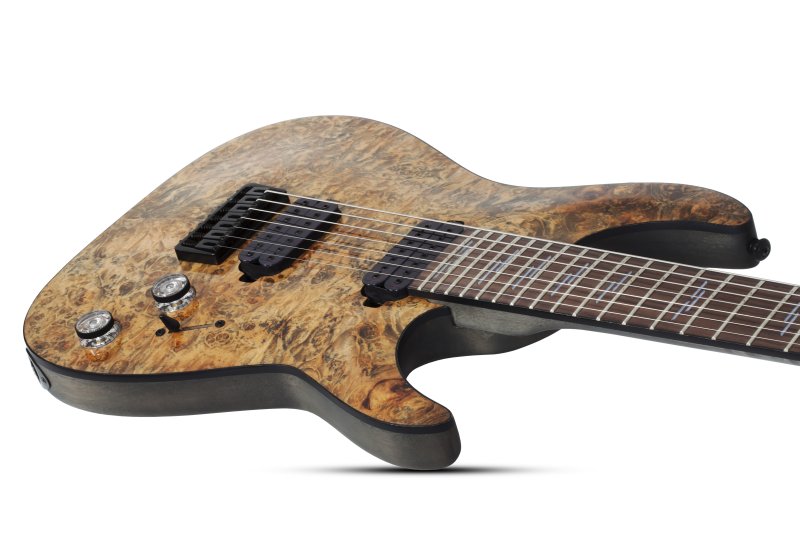 Schecter - Omen Elite-7 7-String Electric Guitar, Charcoal #2457-SHC