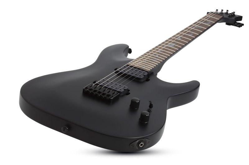 Schecter - Damien-6 Electric Guitar, Satin Black #2470-SHC