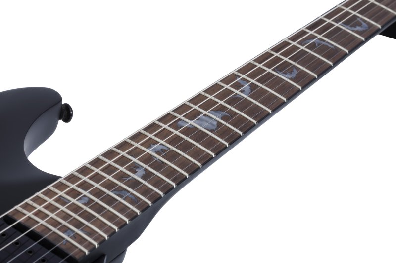 Schecter - Damien-6 Electric Guitar, Satin Black #2470-SHC