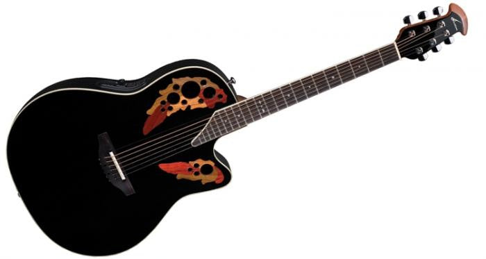 Ovation - Standard Elite Series Deep Contour Acoustic-Electric, Black #2778AX-5