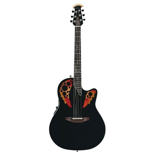 Ovation - Standard Elite Series Deep Contour Acoustic-Electric, Black #2778AX-5
