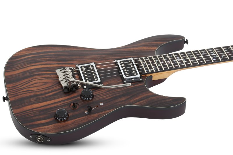 Schecter - C-1 Exotic Ebony Electric Guitar, Natural Satin #3337-SHC