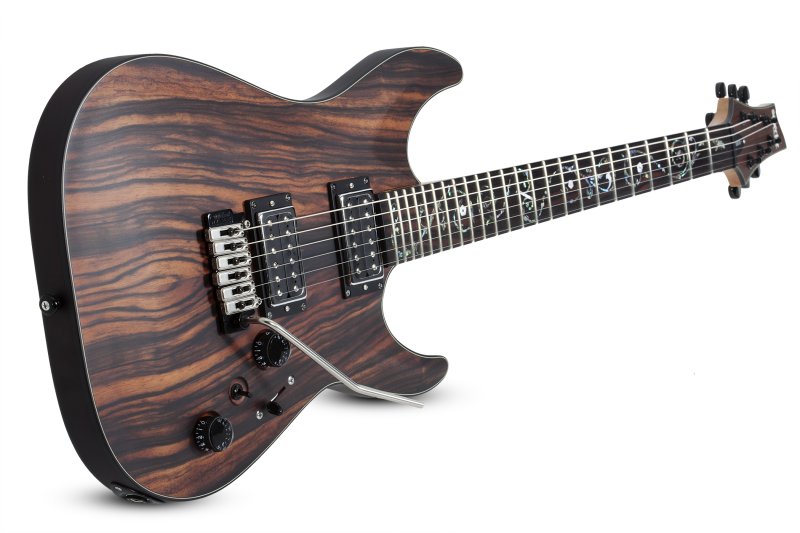 Schecter - C-1 Exotic Ebony Electric Guitar, Natural Satin #3337-SHC