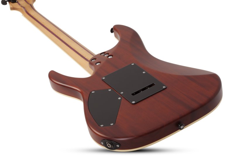 Schecter - C-1 Exotic Spalted Maple Electric Guitar, Satin Natural Vintage Burst #3338-SHC