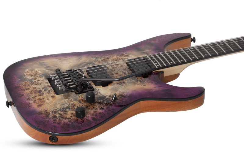 Schecter - C-6 Fr Pro Electric Guitar Burl Top, Coil Split Tap, Aurora Burst #3633-SHC