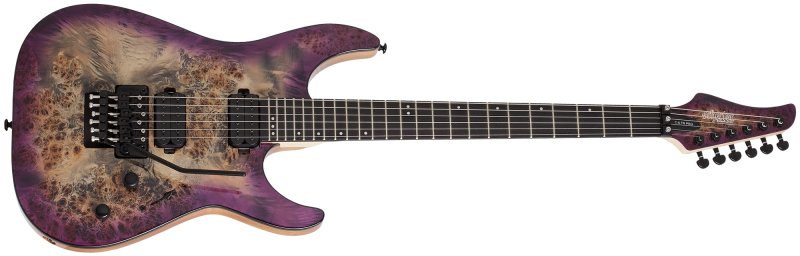 Schecter - C-6 Fr Pro Electric Guitar Burl Top, Coil Split Tap, Aurora Burst #3633-SHC