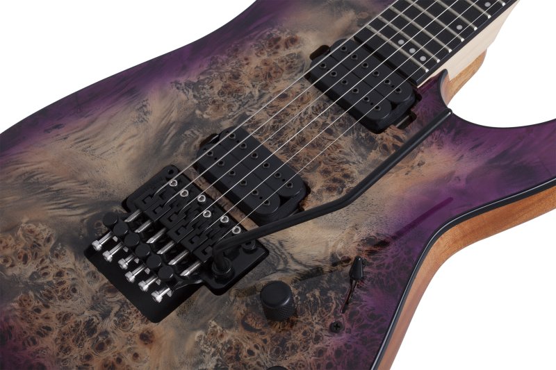 Schecter - C-6 Fr Pro Electric Guitar Burl Top, Coil Split Tap, Aurora Burst #3633-SHC
