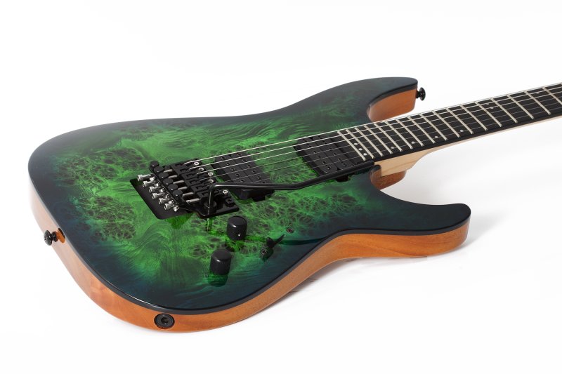 Schecter - Pro FR Electric Guitar Aqua Burst #3635-SHC