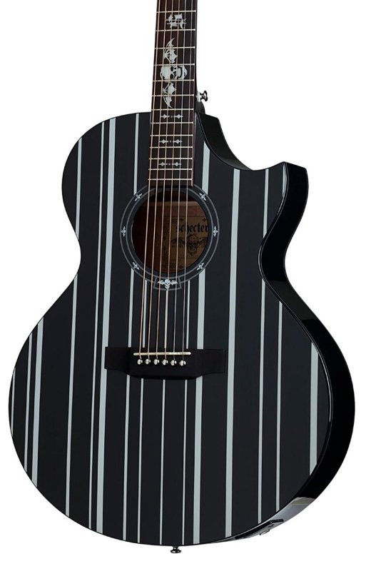Schecter - Synyster Gates-AC GA SC-6 String Acoustic Guitar - Black #3700-SHC