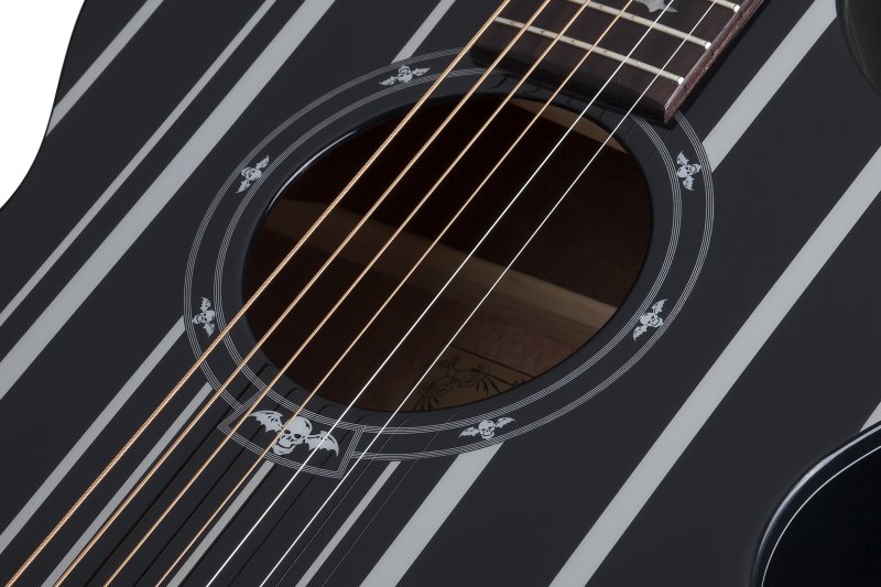 Schecter - Synyster Gates-AC GA SC-6 String Acoustic Guitar - Black #3700-SHC