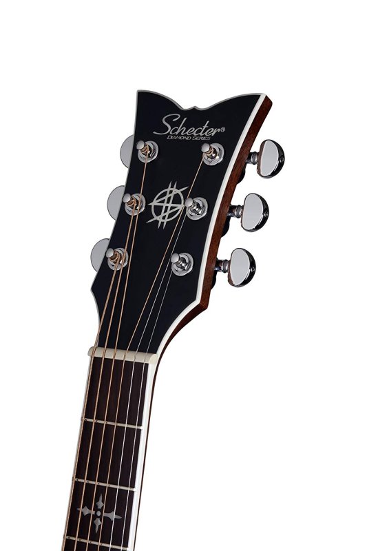 Schecter - Acoustic-Electric Guitar Transparent Black Burst Satin #3701-SHC