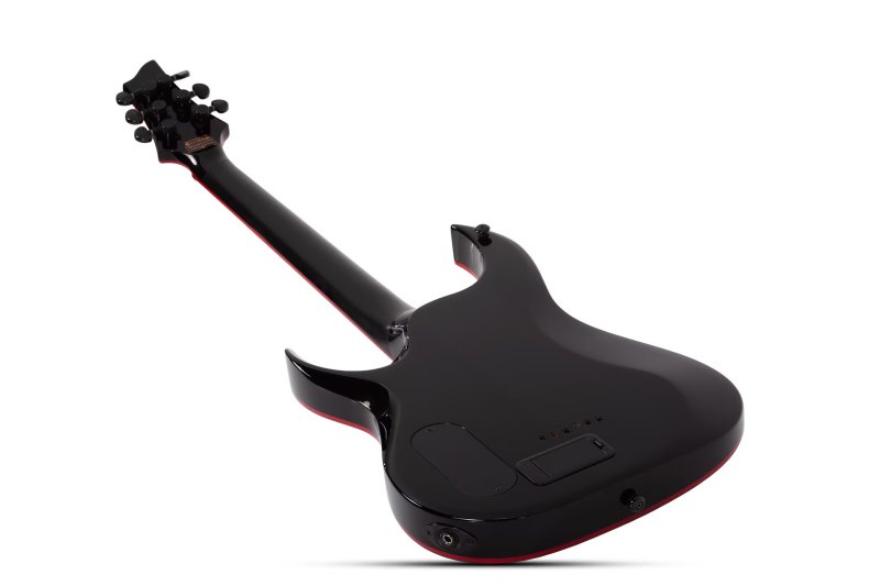 Schecter - Sunset-6 Red Dawn Electric Guitar, Gloss Black #3890-SHC