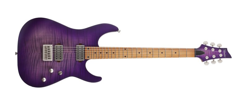 Schecter - C-1 Standard Plus Electric Guitar, Transparent Purple Burst #3935-SHC