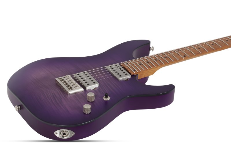 Schecter - C-1 Standard Plus Electric Guitar, Transparent Purple Burst #3935-SHC