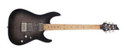 Schecter - C-1 Standard Plus Electric Guitar, Transparent Black Burst #3936-SHC