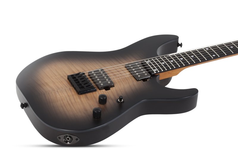 Schecter - C-1 Standard Plus Electric Guitar, Ember Burst #3938-SHC