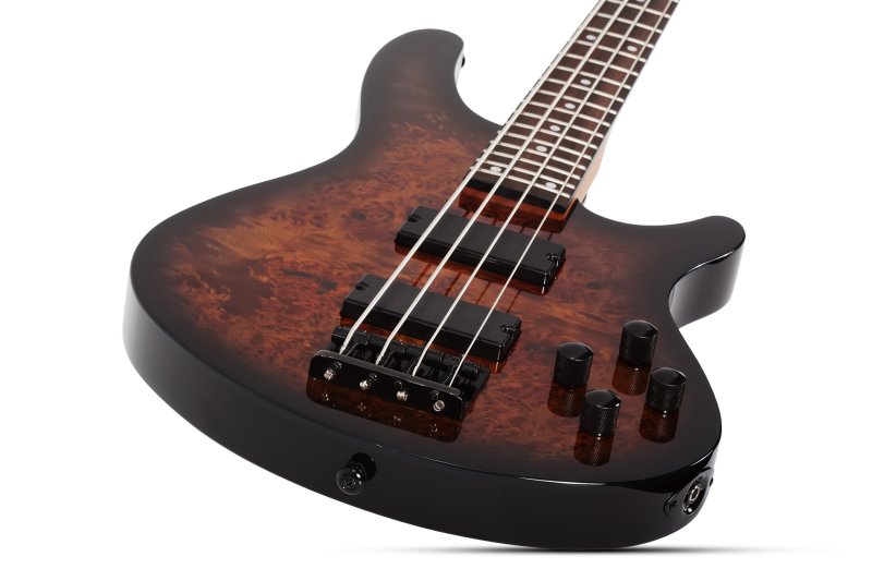 Schecter - C-4 Standard 4-String Electric Bass, Tobacco Burl #3970-SHC