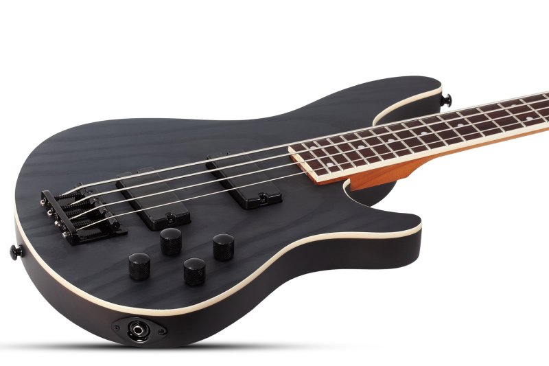 Schecter - C-4 Standard 4-String Electric Bass, Charcoal Satin #3971-SHC