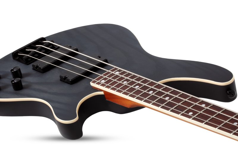 Schecter - C-4 Standard 4-String Electric Bass, Charcoal Satin #3971-SHC