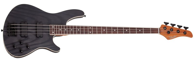 Schecter - C-4 Standard 4-String Electric Bass, Charcoal Satin #3971-SHC