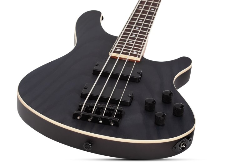 Schecter - C-4 Standard 4-String Electric Bass, Charcoal Satin #3971-SHC