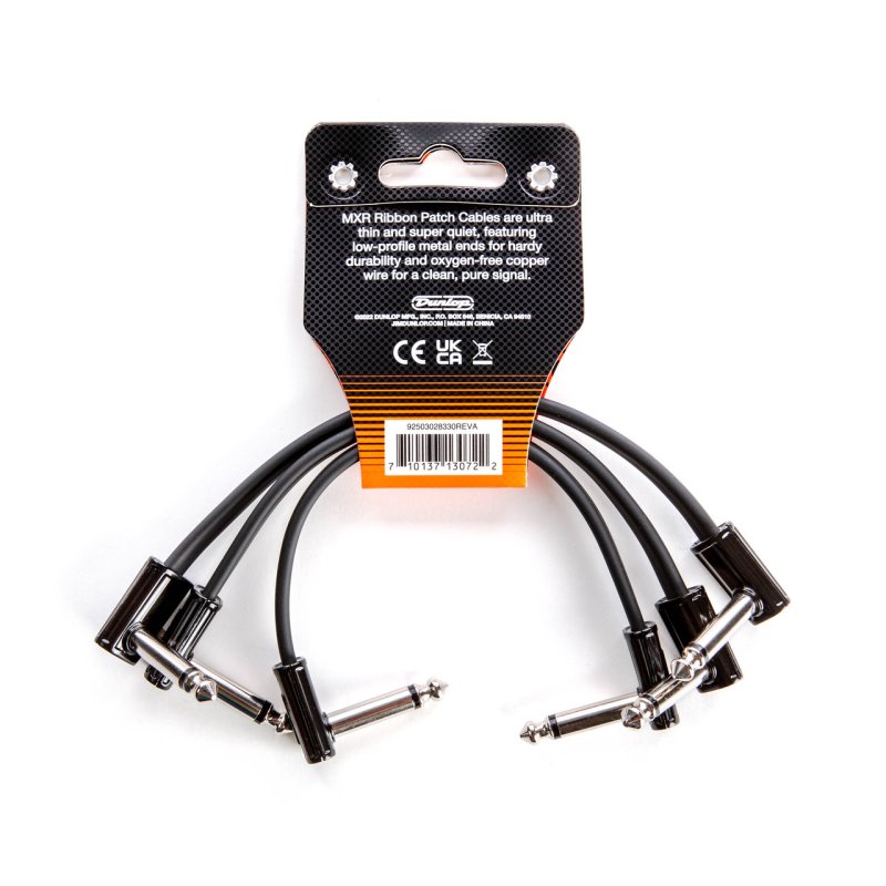 MXR - MXR 6" Ribbon Patch Cable (3 Pack) #3PDCPR06