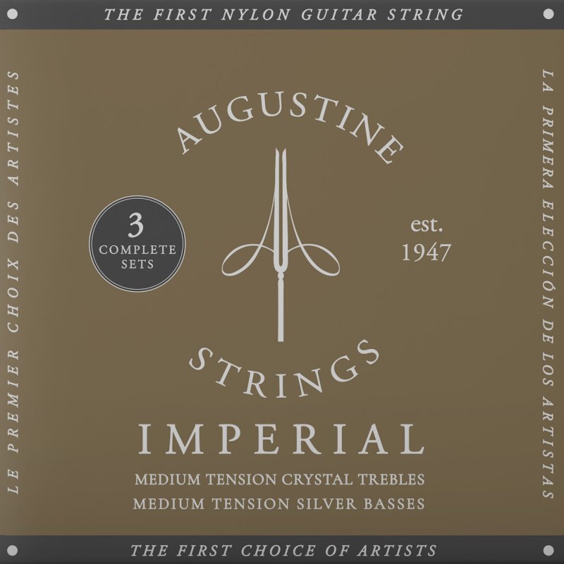 Albert Augustine - IMPERIAL/RED - MEDIUM TENSION (3-Pack) #3XAGRD