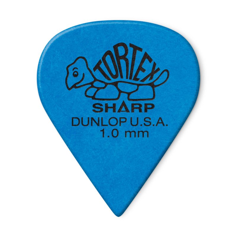 Dunlop - Blue 1.0mm Tortex® Sharp Guitar Pick (12/pack) #412P1.0