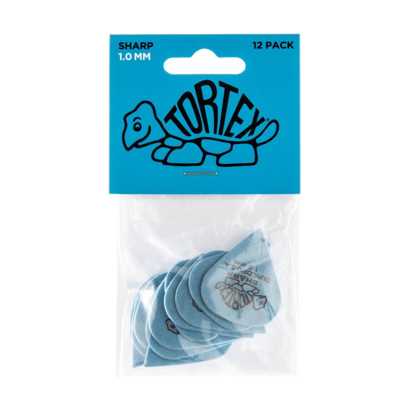 Dunlop - Blue 1.0mm Tortex® Sharp Guitar Pick (12/pack) #412P1.0