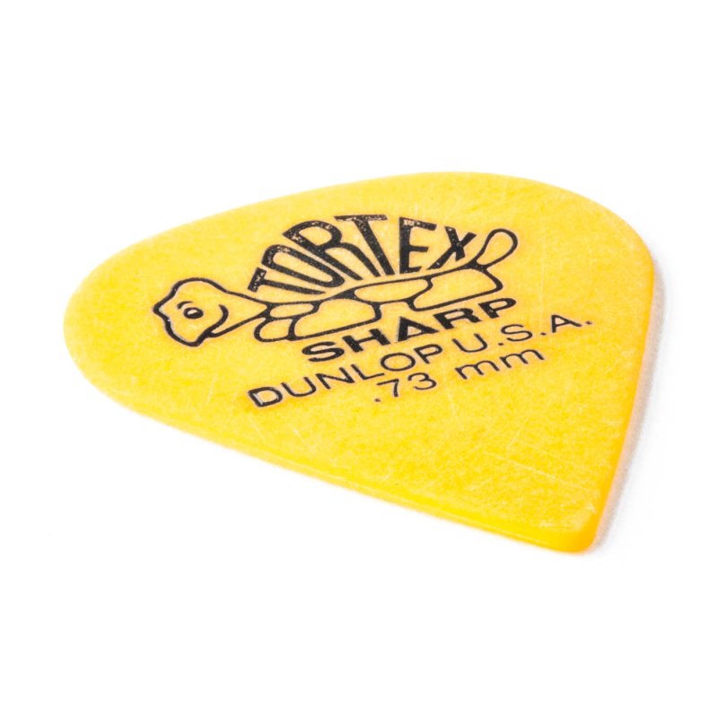 Dunlop - Yellow 0.73mm Tortex® Sharp Guitar Pick (72/bag) #412R-73